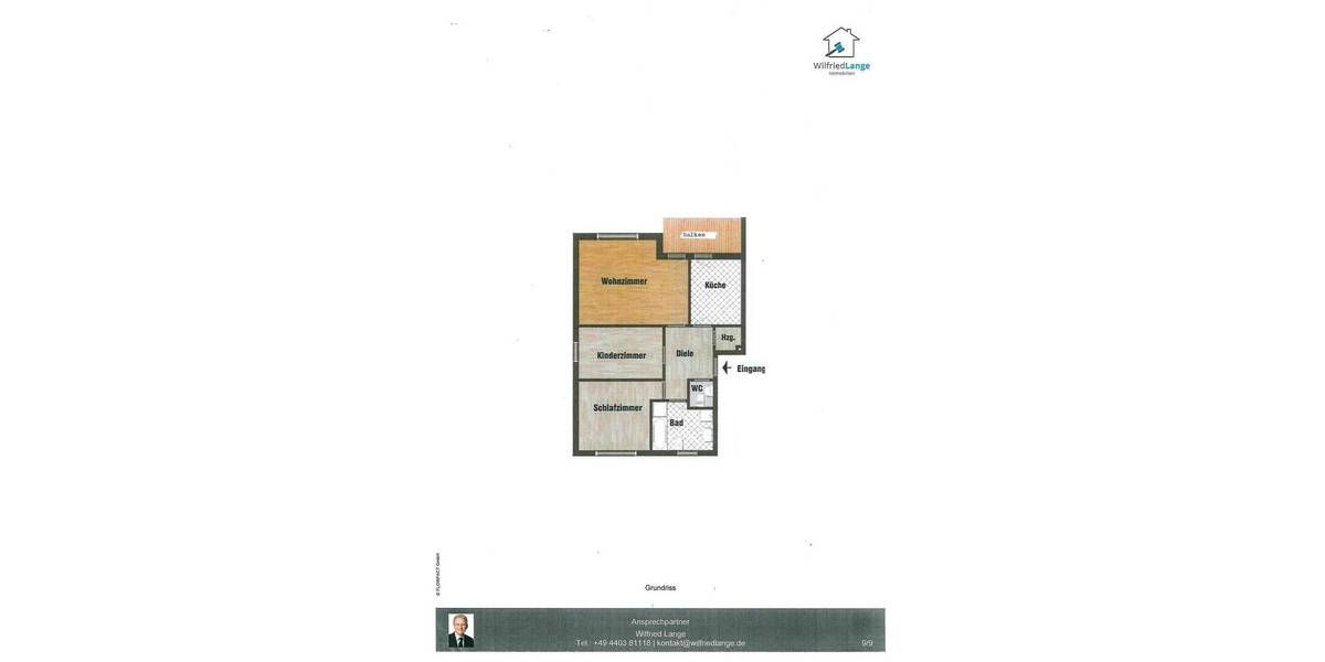 Etagenwohnung Rastede Rastede I - 3 Zimmer, 73 m&sup2;, 710&euro; | Angebot:25773655