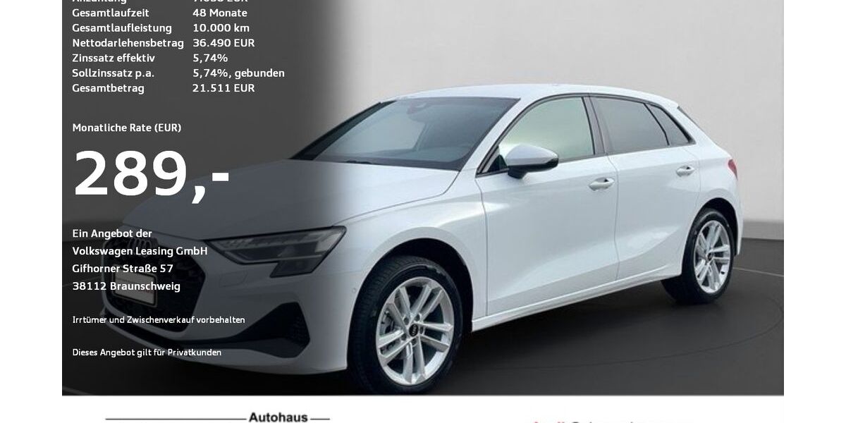 Audi A3 8.357 km 34.110 &euro; Ravensburg 88214