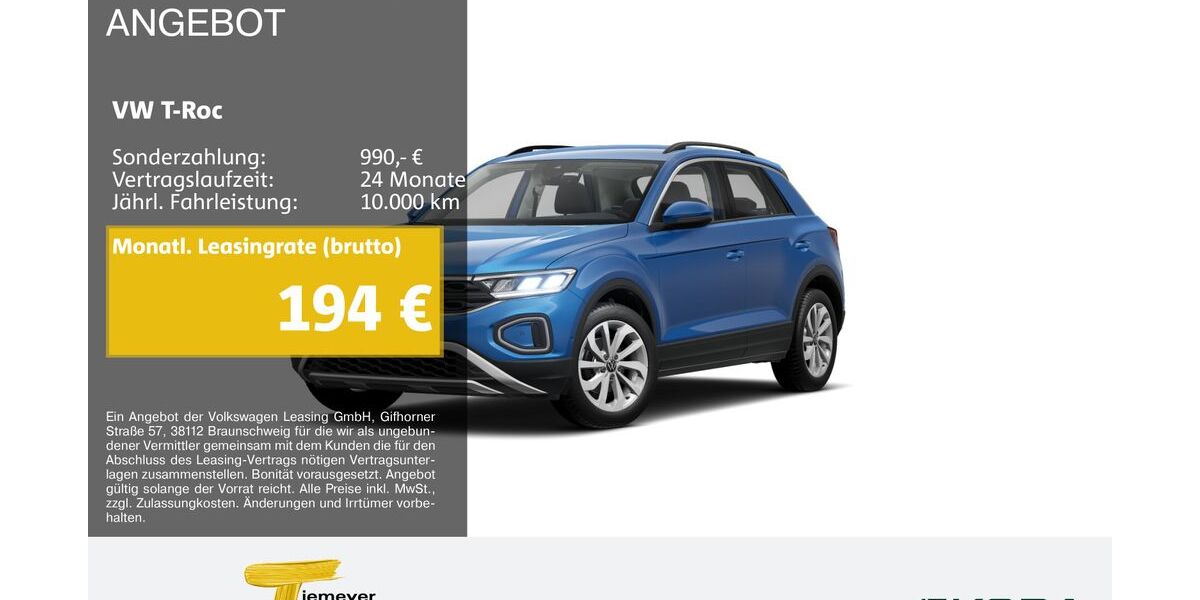 VW T-Roc 14.563 km 21.940 &euro; Werdohl 58791