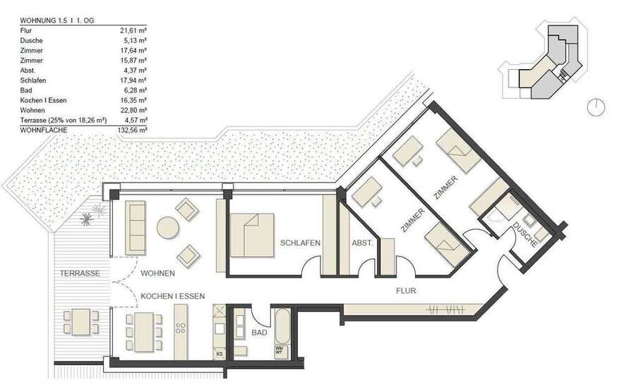 Wohnung zum Mieten in Murg 1.490 € 133 m²