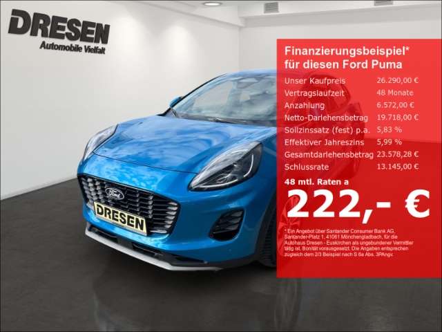 Ford Puma 1.500 km 26.290 &euro; Euskirchen 53881