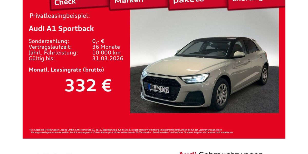 Audi A1 1.890 km 27.110 &euro; Hamburg 20537