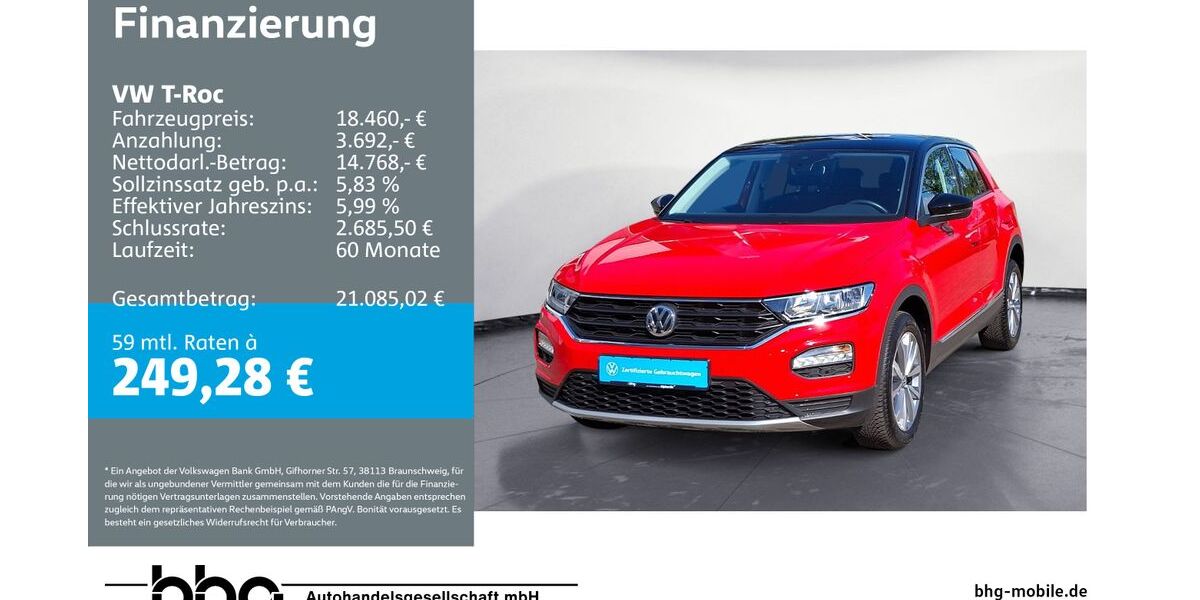 VW T-Roc 35.668 km 18.460 &euro; Bühl 77815