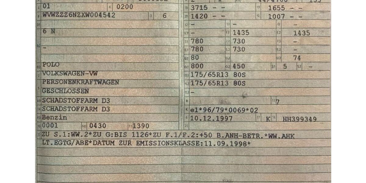 VW Polo 94.000 km 2.000 &euro; Ostrach 88356