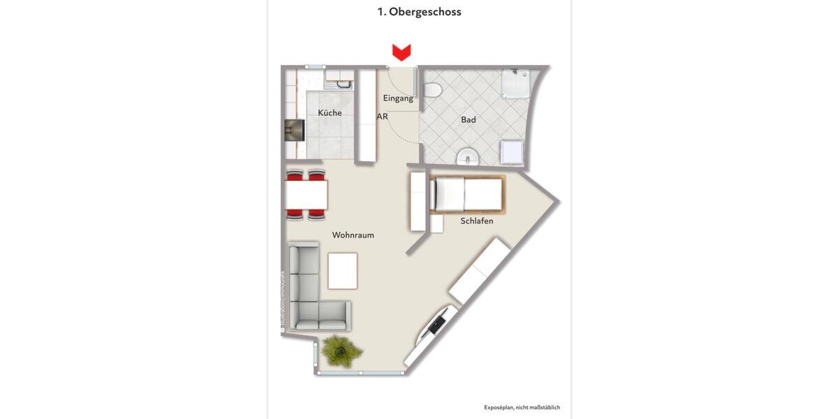 Etagenwohnung Gescher - 1 Zimmer, 52 m&sup2;, 120.000&euro; | Angebot:26407365