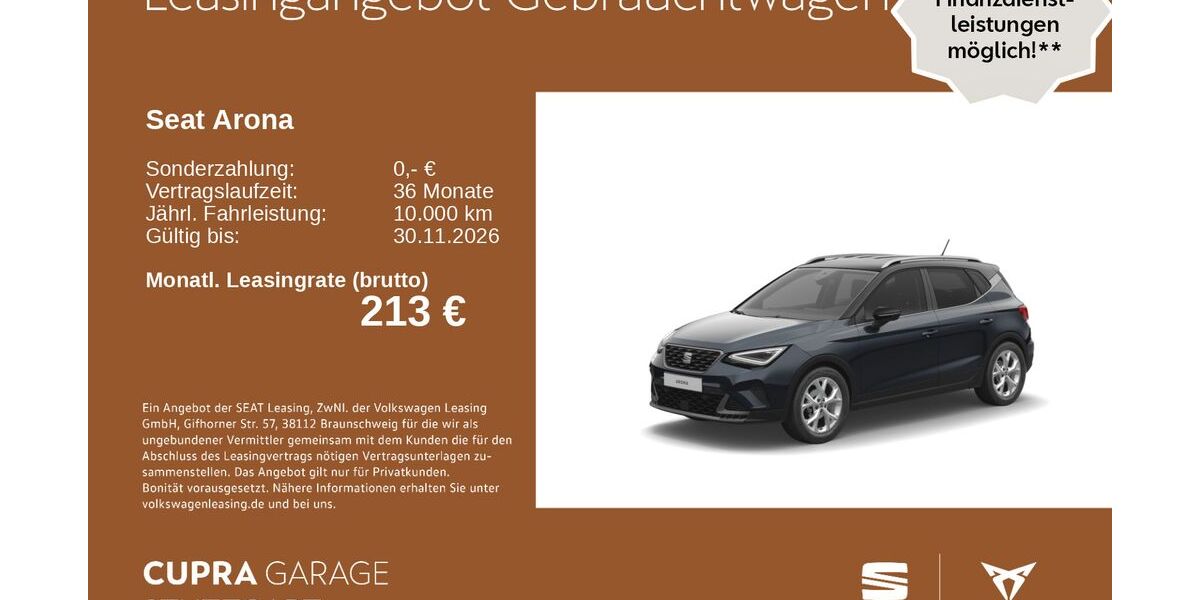 Seat Arona 17.062 km 22.930 &euro; Stuttgart-Feuerbach 70469