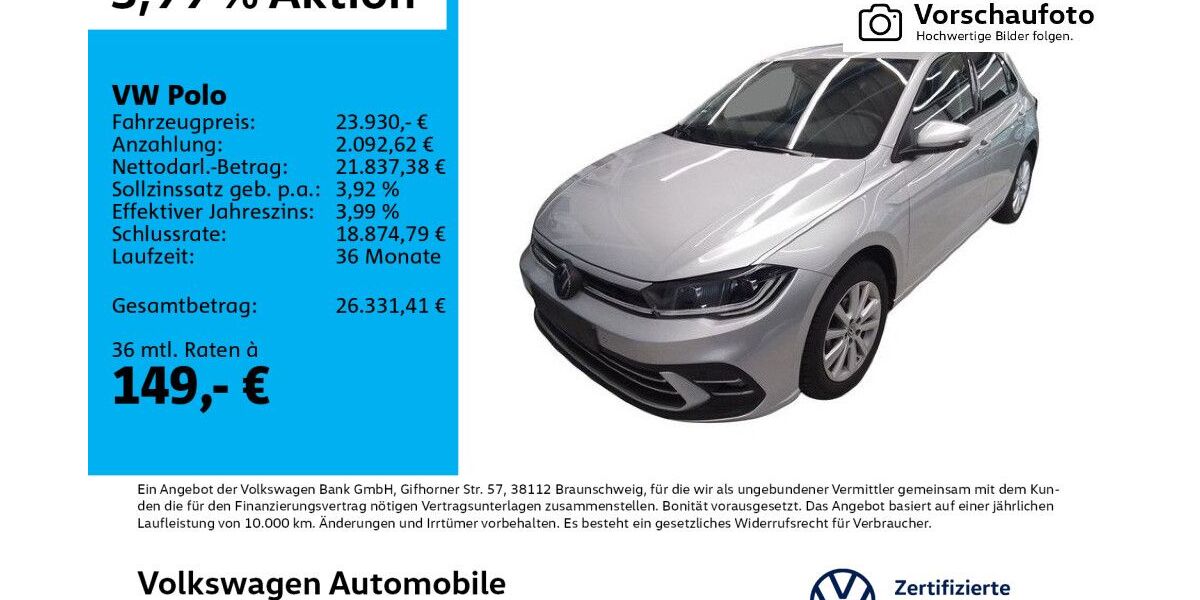 VW Polo 11.402 km 23.930 &euro; Leipzig 04277