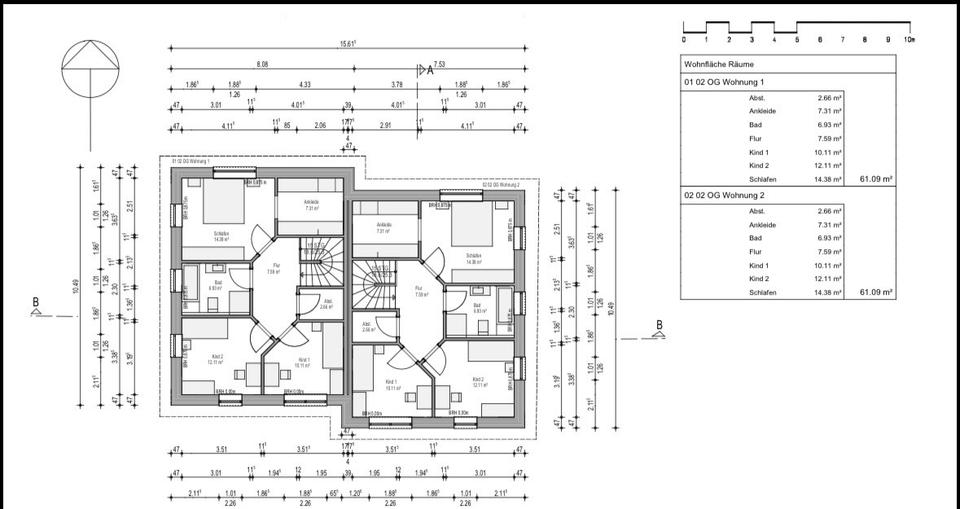 Doppelhaushälfte Hammah - 4 Zimmer, 120 m&sup2;, 1.490&euro; | Angebot:25715690