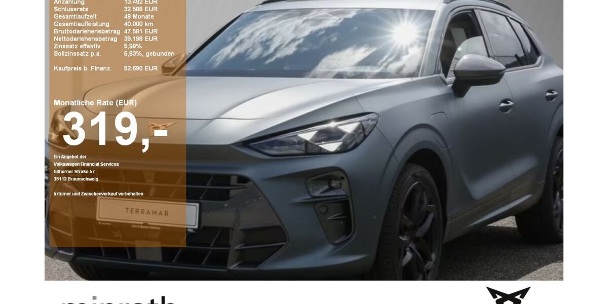 Cupra Terramar 3.961 km 49.570 &euro; Moers-Hülsdonk 47441