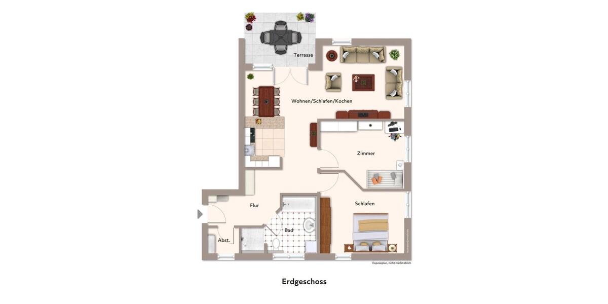 Erdgeschoßwohnung Woringen - 3 Zimmer, 97 m&sup2;, 359.000&euro; | Angebot:26341838