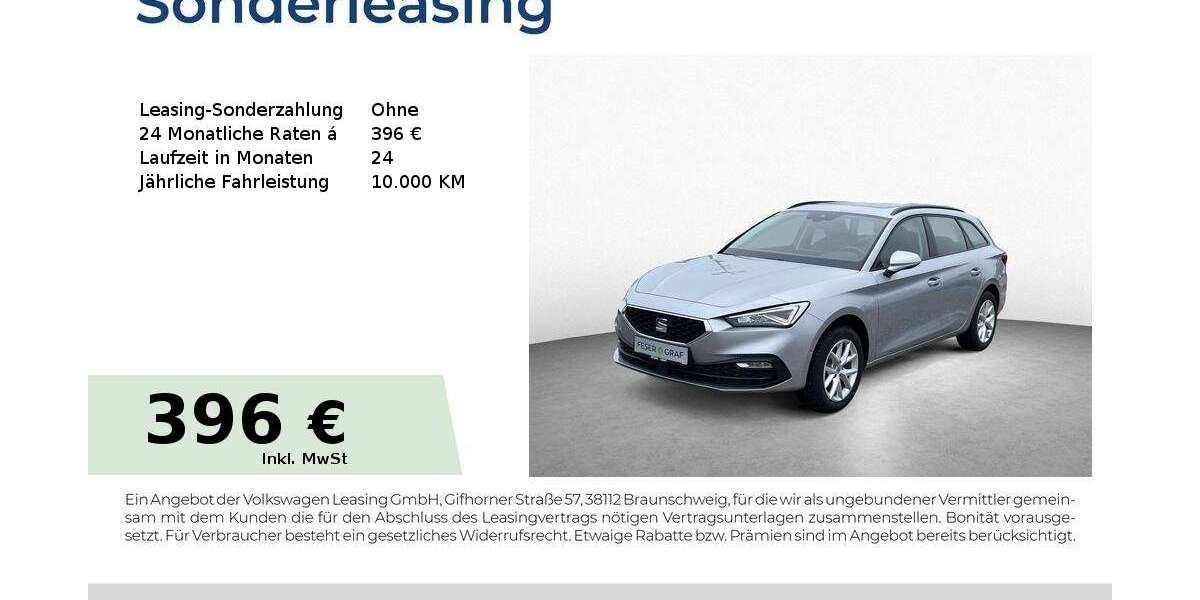 Seat Leon 1.519 km 33.180 &euro; Schwabach 91126