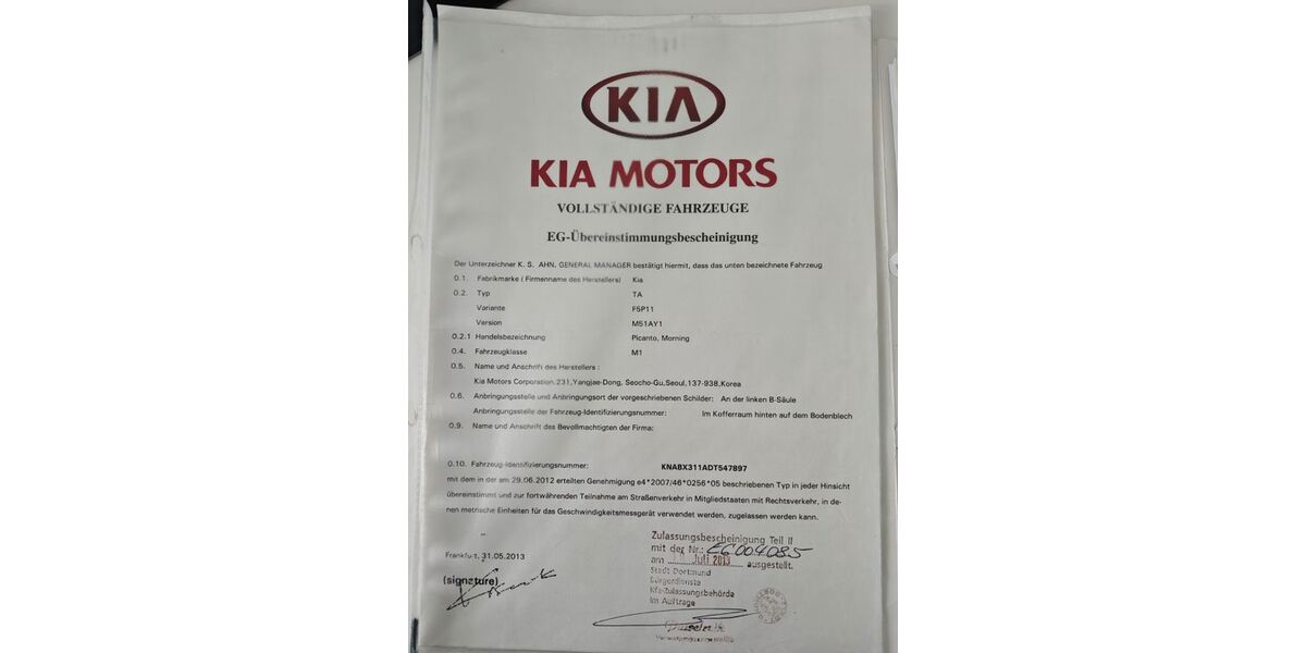 Kia Picanto 27.700 km 5.290 &euro; Berlin 10551