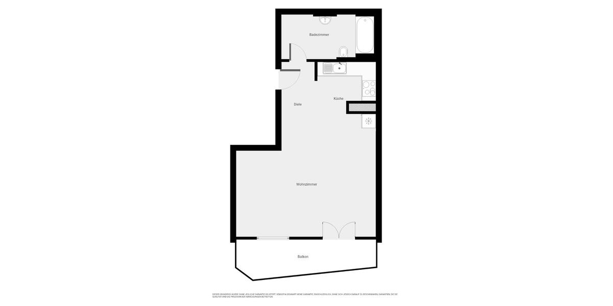 **FRISCH RENOVIERT**1-Zimmer-Wohnung Balkon Bad mit Wanne EBK Fußbodenheizungab 15.03. 1 zimmer