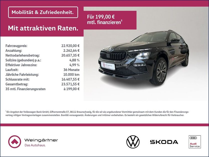 Skoda Kamiq 18.300 km 22.920 € Miesbach 83714