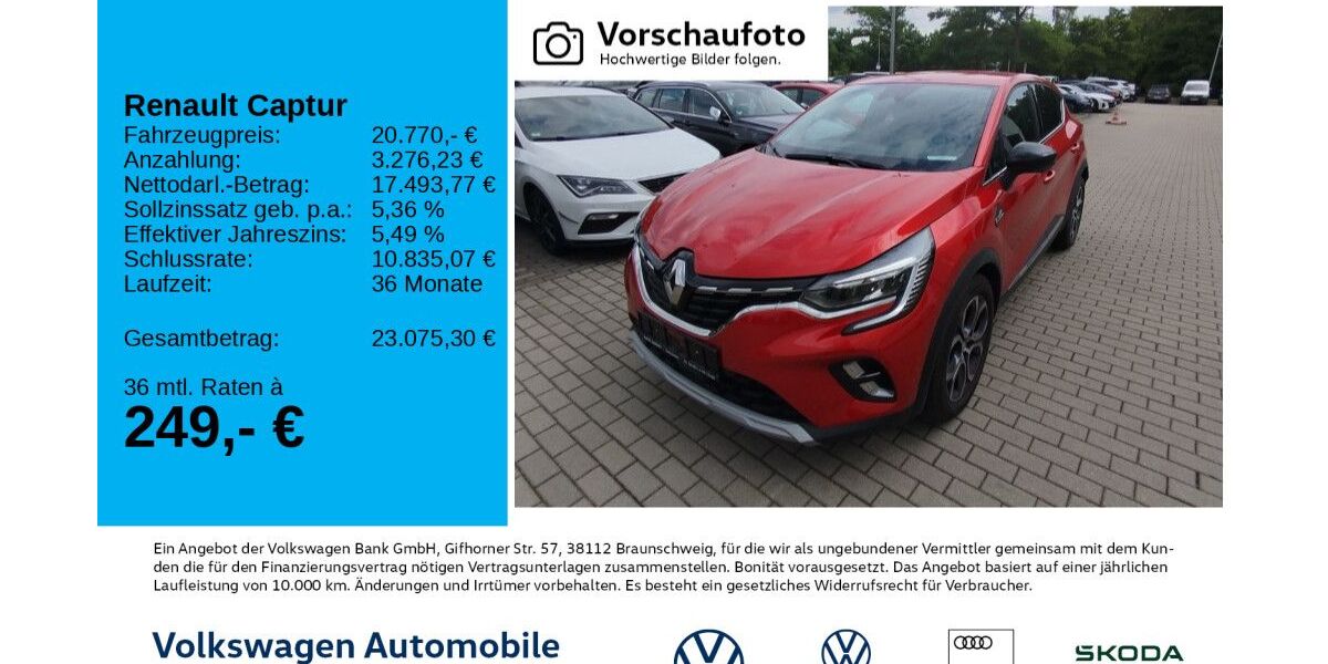 Renault Captur 25.328 km 20.770 &euro; Leipzig 04277