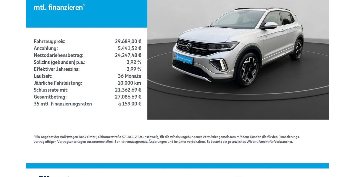 VW T-Cross 24.914 km 26.488 &euro; Mühlhausen/Thüringen 99974
