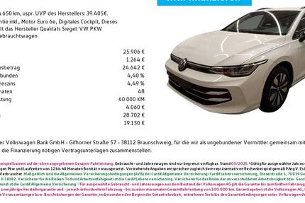 VW Golf 4.650 km 25.906 &euro; Fürth 90762