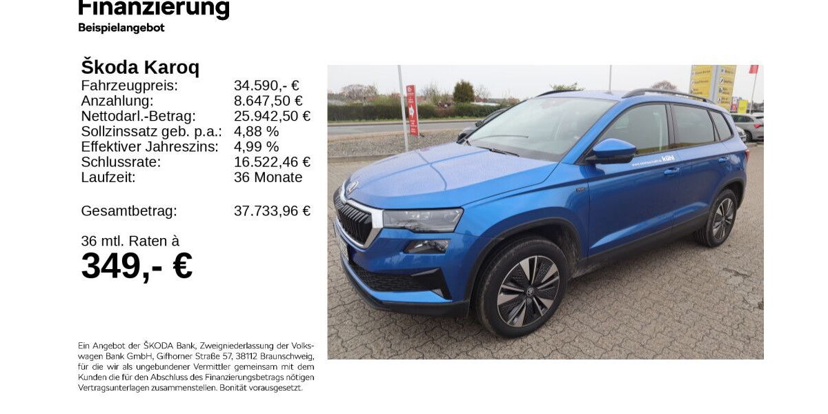 Skoda Karoq 6.000 km 34.290 &euro; Gifhorn 38518