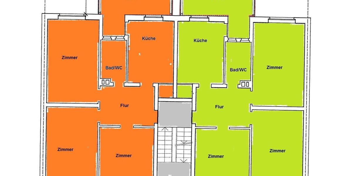 Etagenwohnung Freiburg im Breisgau Brühl - 3 Zimmer, 92 m&sup2;, 1.823&euro; | Angebot:26348703