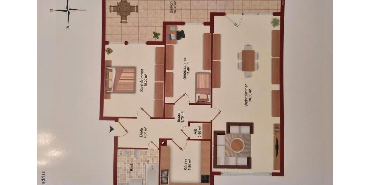 Erdgeschoßwohnung München Thalkirchen-Obersendling-Forstenried-Fürstenried-S - 3 Zimmer, 88 m&sup2;, 1.685&euro; | Angebot:25022755