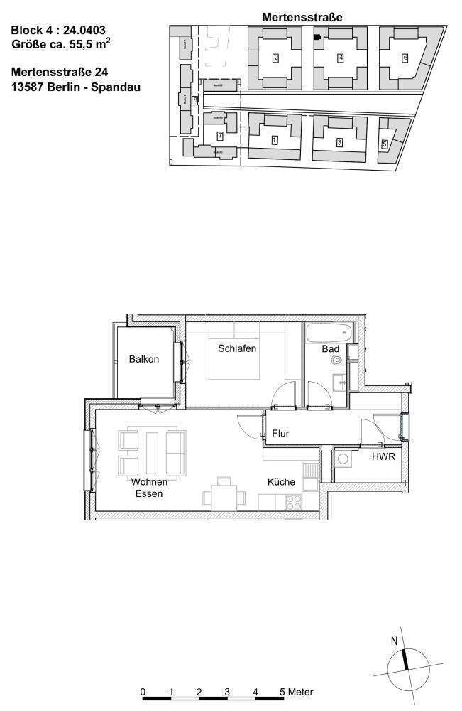 Wohnung zum Mieten in Berlin 776,86 € 55.49 m²