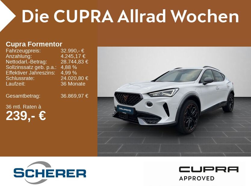 Cupra Formentor 14.579 km 32.990 € Bingen / Rhein 55411