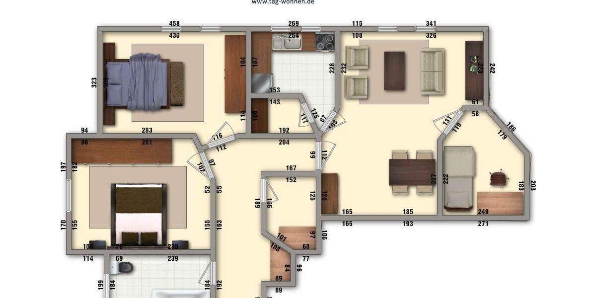 Etagenwohnung Stadtilm Oberilm - 3 Zimmer, 76 m&sup2;, 452&euro; | Angebot:25317367
