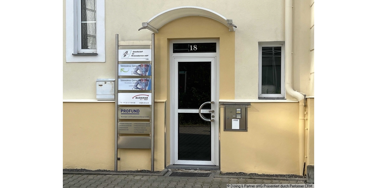 TOP Adresse - IHR neues Büro mit Lift und Pkw-Stellplätzen wartet auf Sie!!! - Gewerbeobjekt Gera Untermhaus | Angebot:27070947