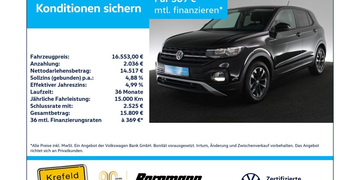 VW T-Cross 104.080 km 16.553 &euro; Krefeld 47803
