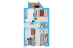 Etagenwohnung Kiel Gaarden-Ost - 2 Zimmer, 52 m&sup2;, 99.000&euro; | Angebot:26393087