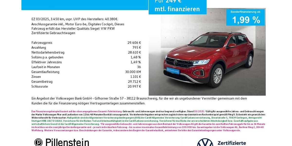 VW T-Roc 3.450 km 29.406 &euro; Fürth 90762