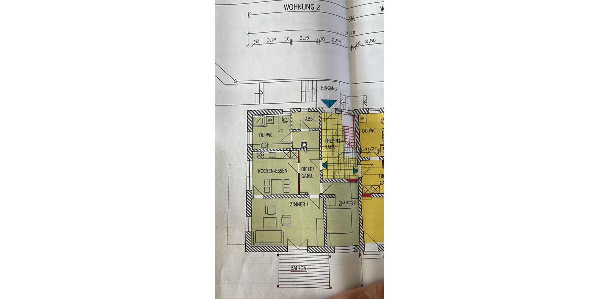 Erdgeschoßwohnung Rudersberg - 2.5 Zimmer, 68 m&sup2;, 890&euro; | Angebot:25352351