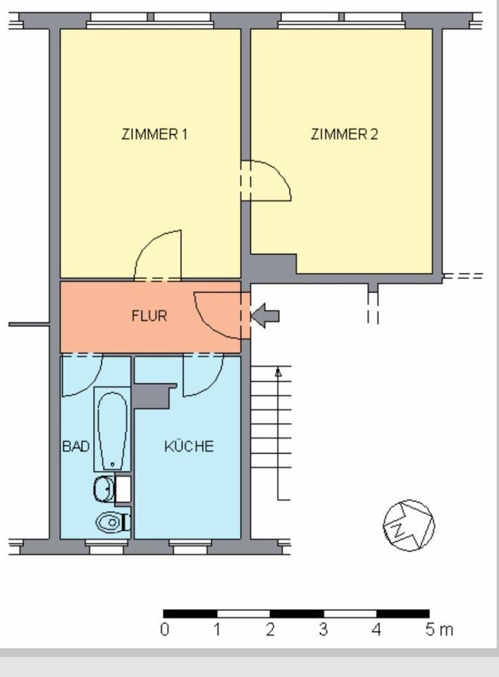 Zwei Zimmerwohnung in Vockerode von Privat zu vermieten