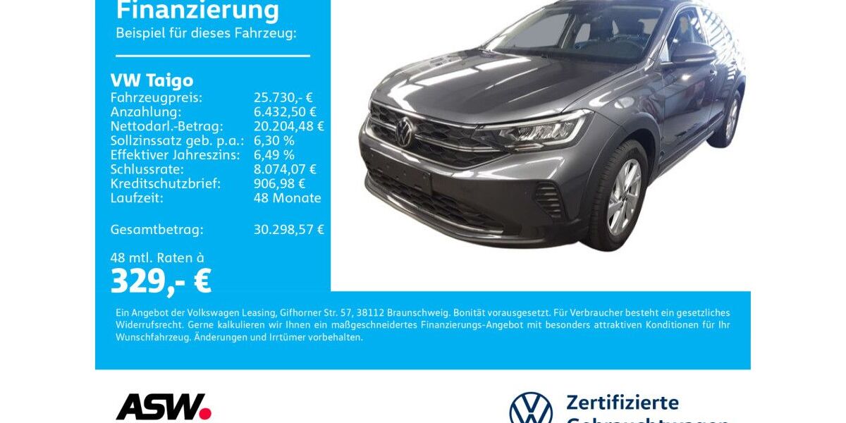 VW Taigo 4.990 km 25.730 &euro; Bad Rappenau 74906