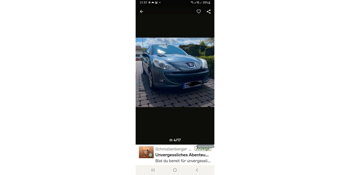 Peugeot 206 149.000 km 1.050 &euro; Wilnsdorf 57234