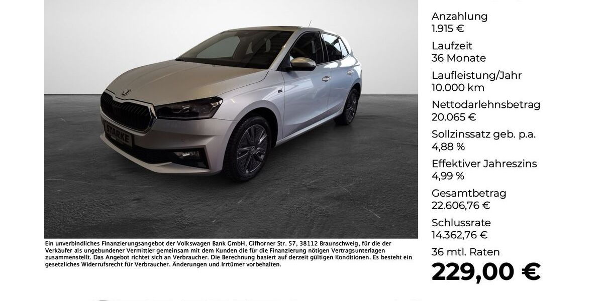 Skoda Fabia 7.947 km 21.680 &euro; Georgsmarienhütte 49124