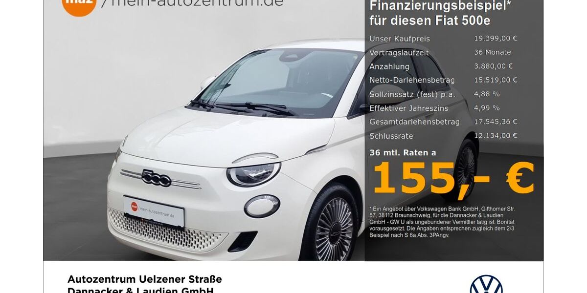 Fiat 500e 24.752 km 19.399 &euro; Lüneburg 21335