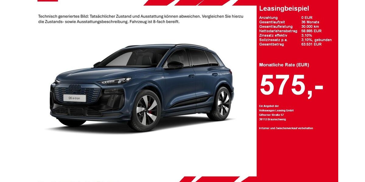 Audi Q6 e-tron 13.323 km 58.885 &euro; Gütersloh 33334