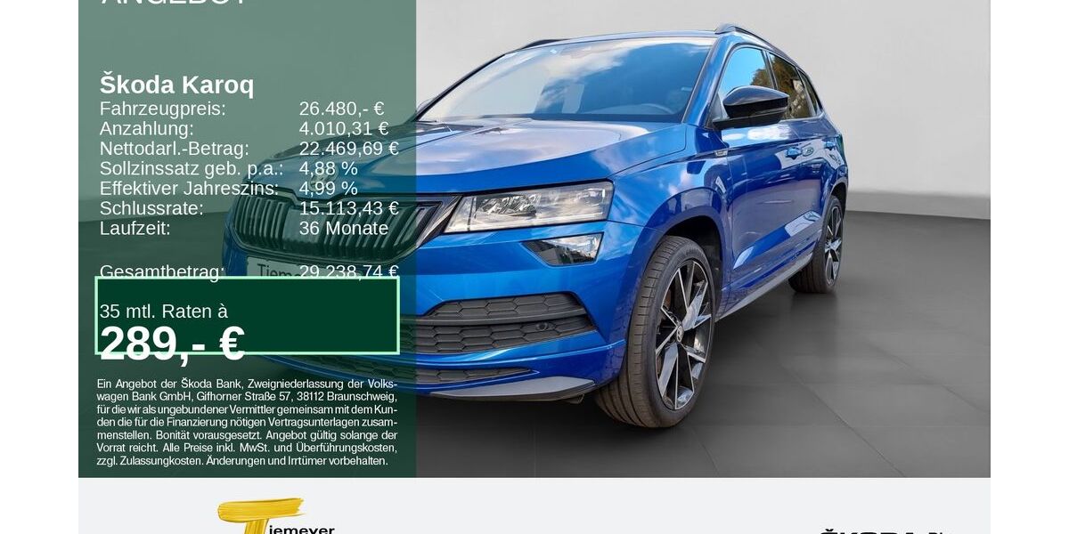 Skoda Karoq 63.408 km 25.280 &euro; Werdohl 58791