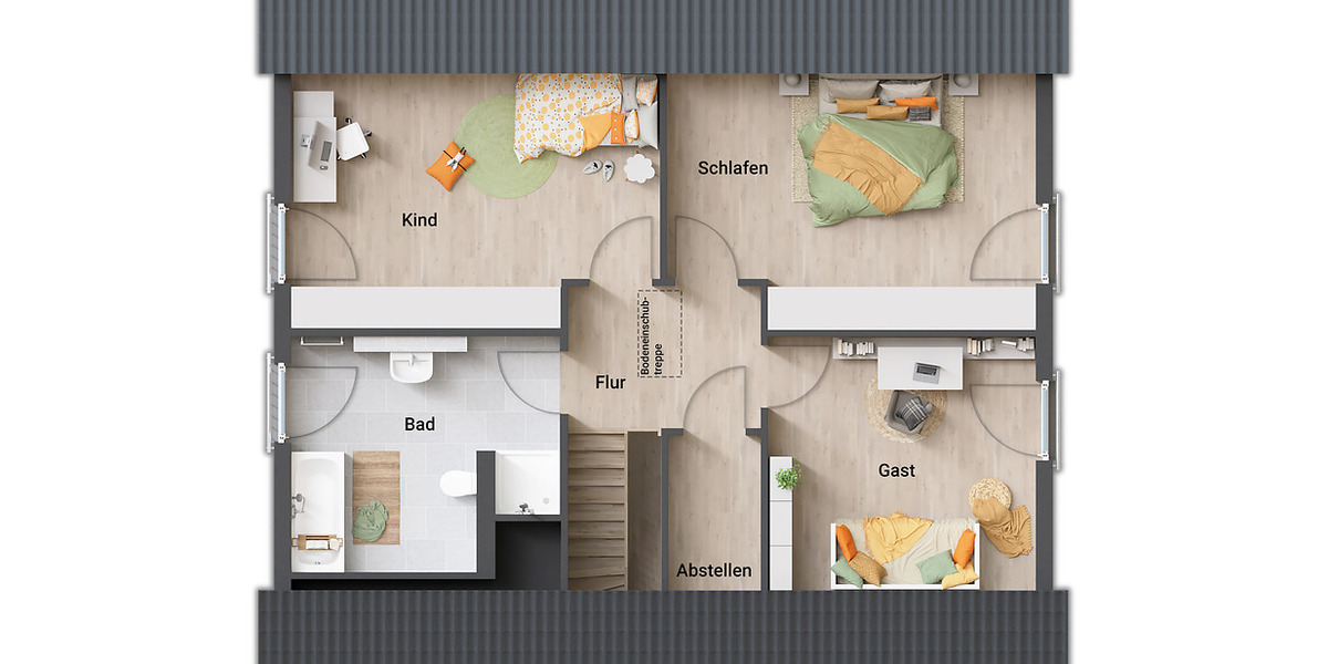 Einfamilienhaus Nessetal-Hochheim Hochheim - 5 Zimmer, 169 m&sup2;, 377.540&euro; | Angebot:26018213