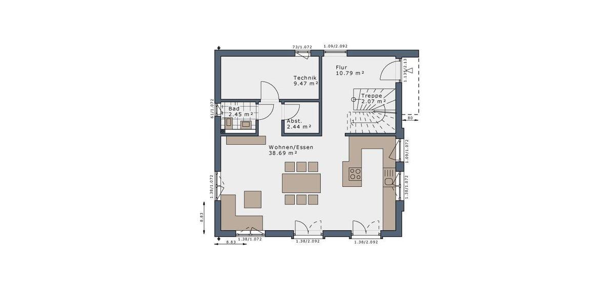 Einfamilienhaus Dörentrup - 5 Zimmer, 131 m&sup2;, 1.500&euro; | Angebot:26665377