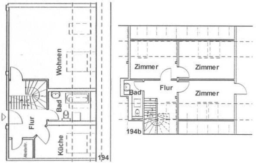 Helle 4-RaumWohnung Maisonette mit 2 Bädern (206194)