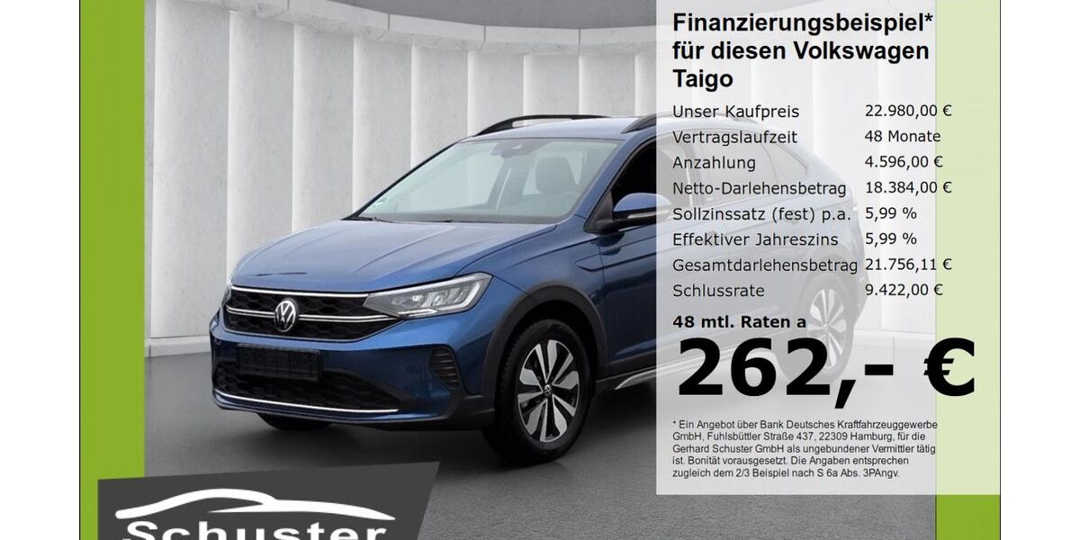 VW Taigo 6.298 km 22.980 &euro; Ruhstorf 94099