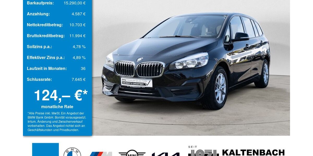 BMW 216 Gran Tourer 107.144 km 14.890 &euro; Wipperfürth/Hämmern 51688