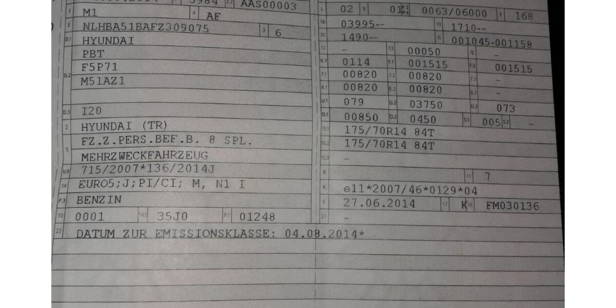 Hyundai i20 138.000 km 3.300 &euro; Füssen 87629