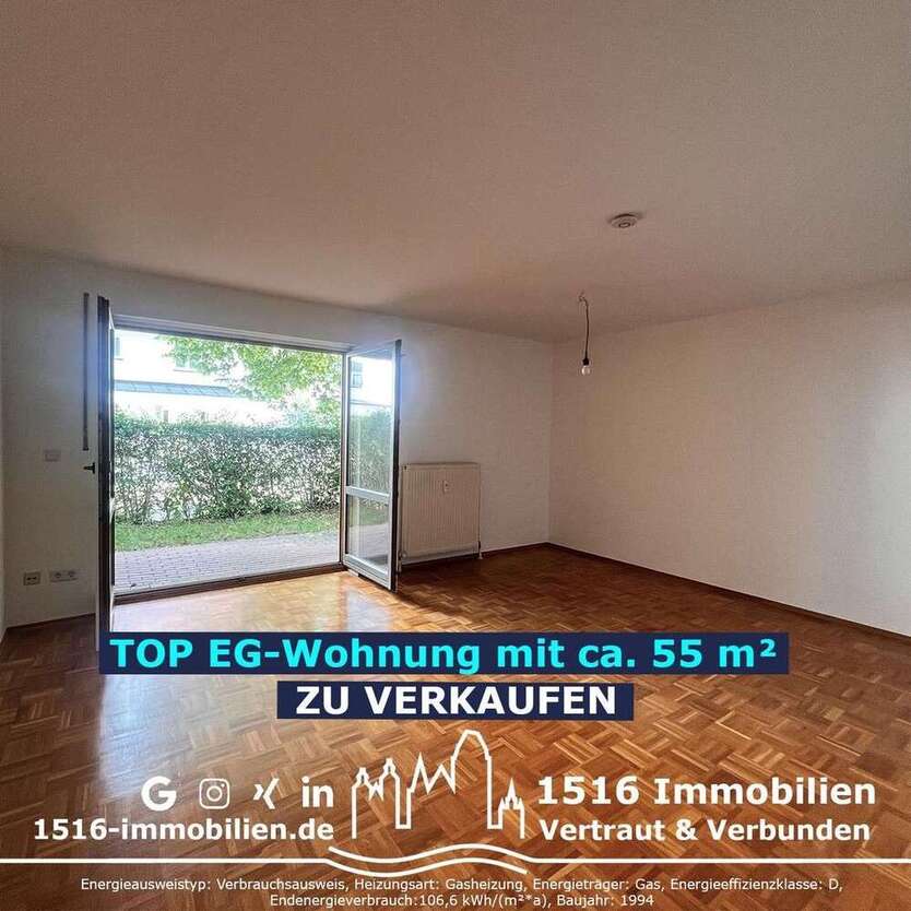 Wohnung zum Kaufen in Ingolstadt 249.000 € 55 m²