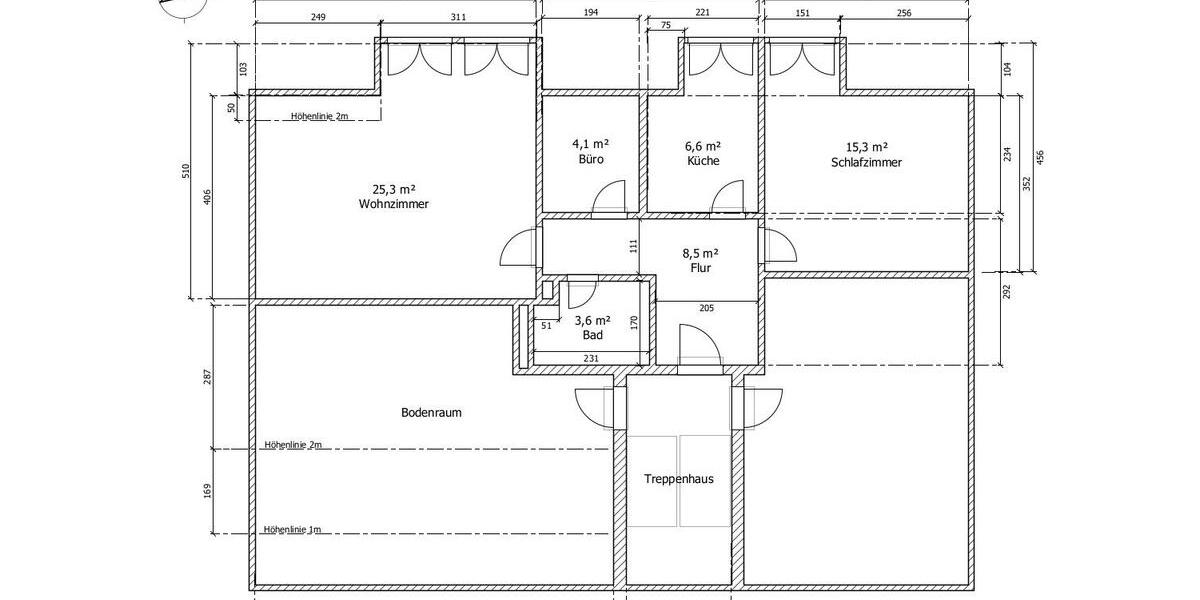 Dachgeschoßwohnung Ritterhude - 2.5 Zimmer, 62 m&sup2;, 149.000&euro; | Angebot:26884759