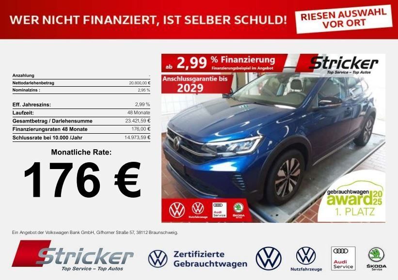 VW Taigo 5.193 km 20.799 € Detmold 32760