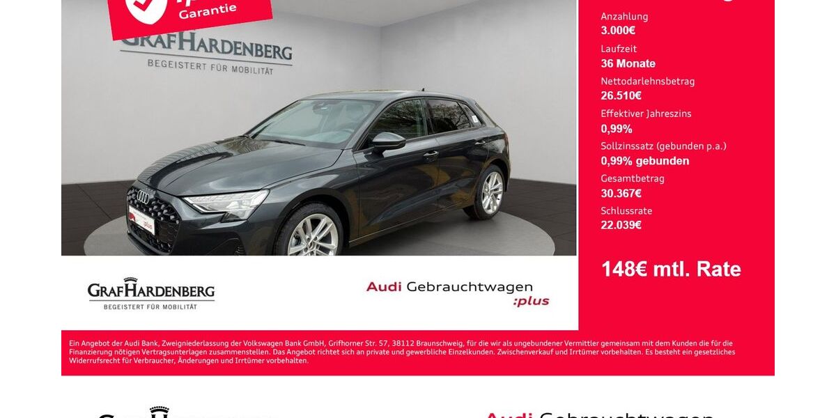 Audi A3 25.100 km 27.910 &euro; Konstanz 78467