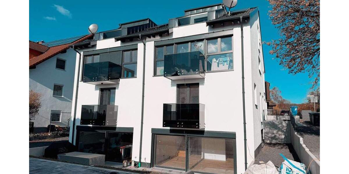 2 Neubau-Doppelhaushälften mit 4 hochwertigen Maisonette-Wohnungen 1 zimmer